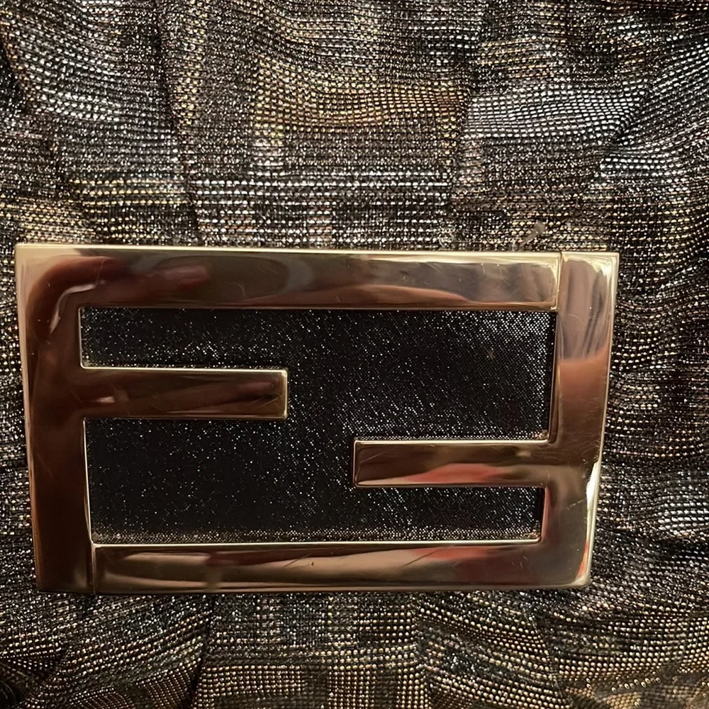 ❌ SOLD❌ FENDI ZUCCA MIA HOBO WITH GLITTER pristine condition *RARE FIND* Gorgeou - Picture 4 of 16